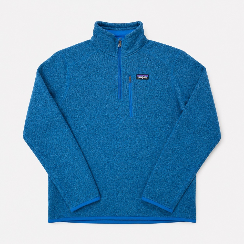 Patagonia Better Sweater Womens XL Blue Quarter Zip Fleece Pullover Jacket